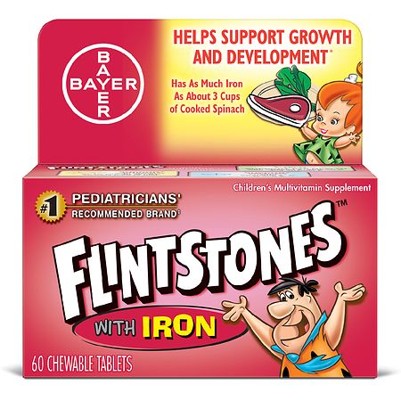Flintstones
Children's Chewable Multivitamins with Iron Orange