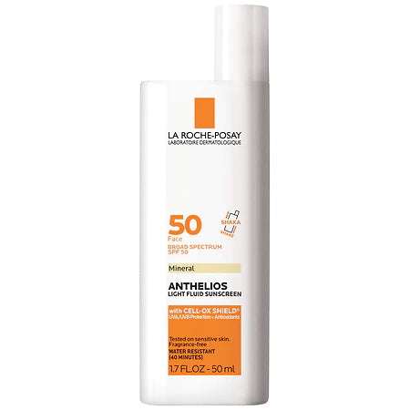 La Roche Posay Mineral Ultra Light Fluid Face Sunscreen with Zinc Oxide and SPF 50