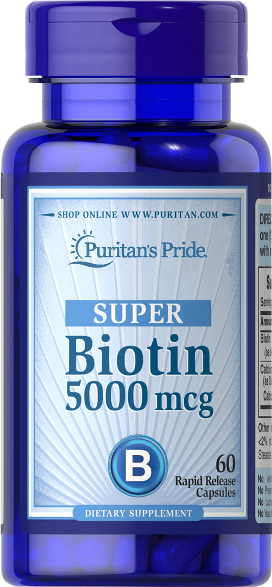 Puritan's Pride

Biotin 5000 mcg