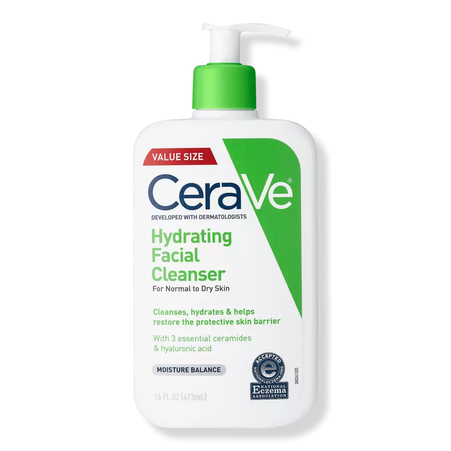 Cerave Hydrating Facial Cleanser with Ceramides and Hyaluronic Acid