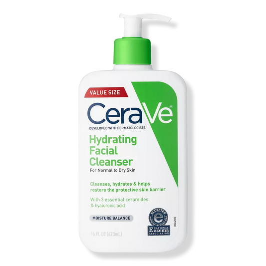 Cerave Hydrating Facial Cleanser with Ceramides and Hyaluronic Acid